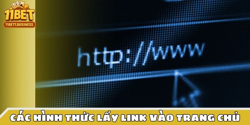 Các hình thức lấy link vào trang chủ